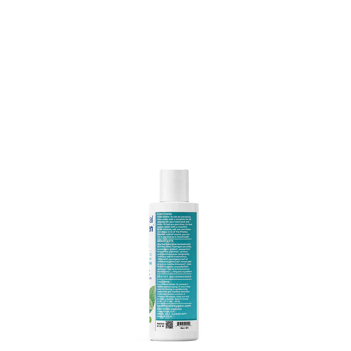 BR | Organic Mouthwash + Brushing Rinse | Peppermint