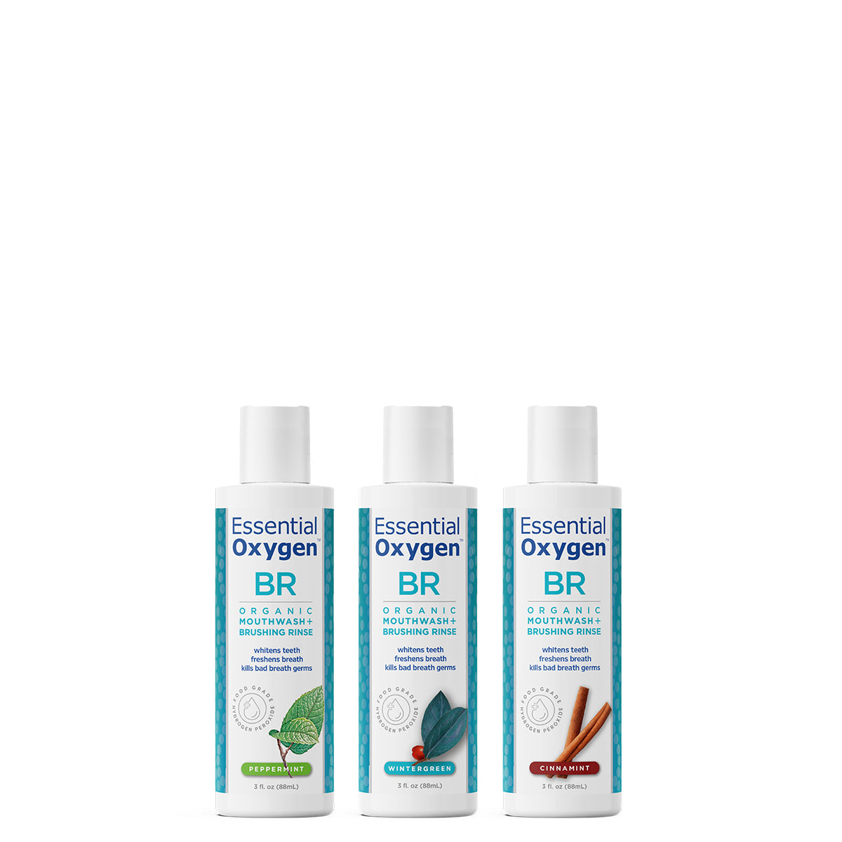 BR | Organic Mouthwash + Brushing Rinse | Rainbow Pack