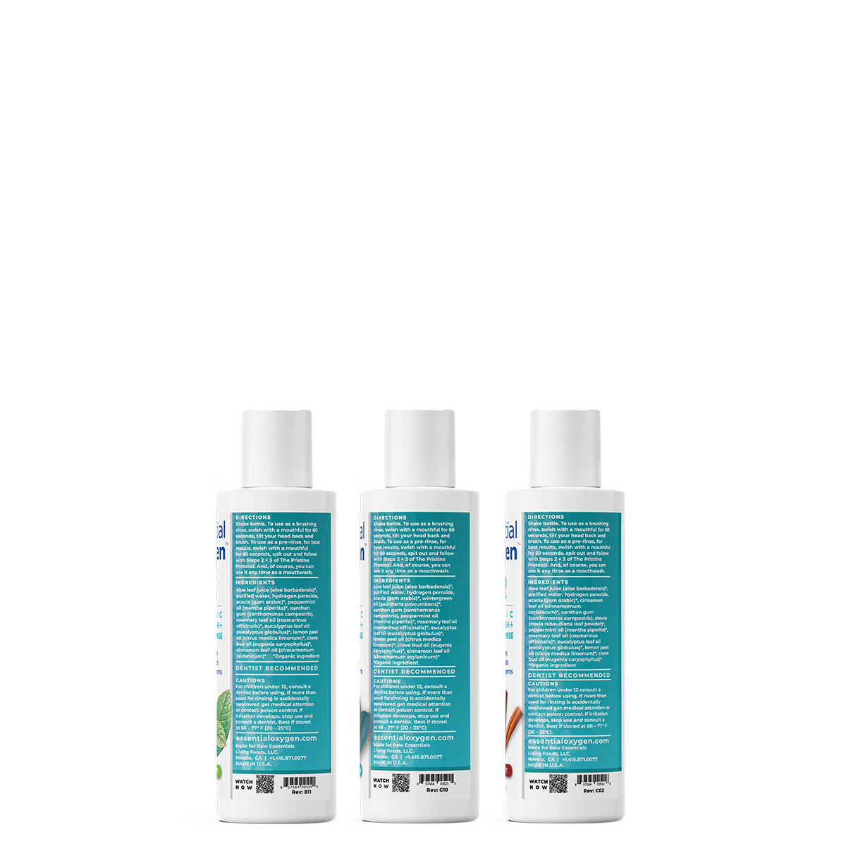 BR | Organic Mouthwash + Brushing Rinse | Rainbow Pack