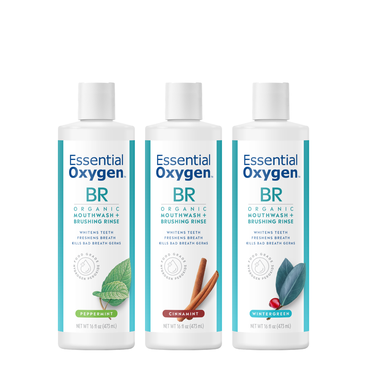 BR | Organic Mouthwash + Brushing Rinse | Rainbow Pack