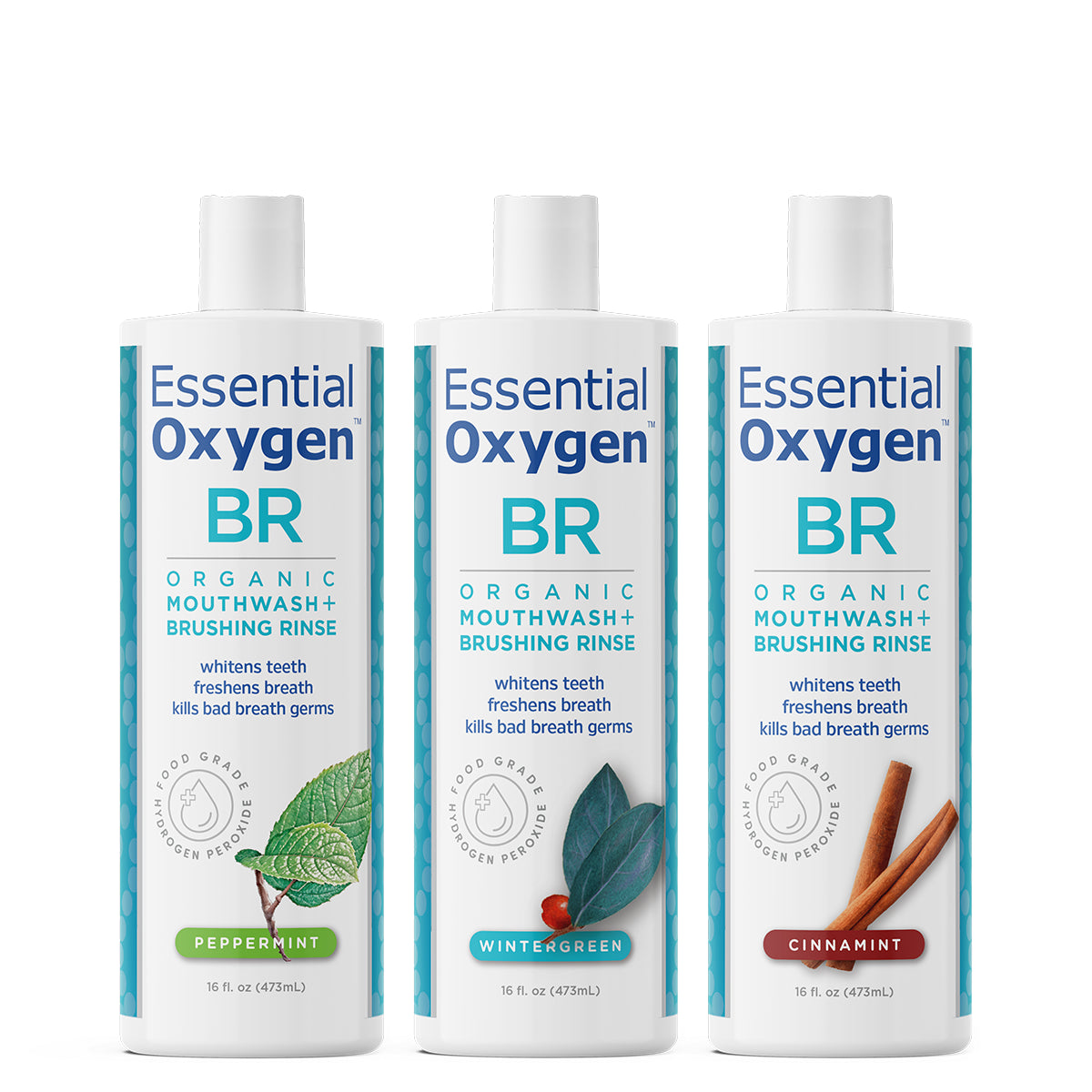 BR | Organic Mouthwash + Brushing Rinse | Rainbow Pack
