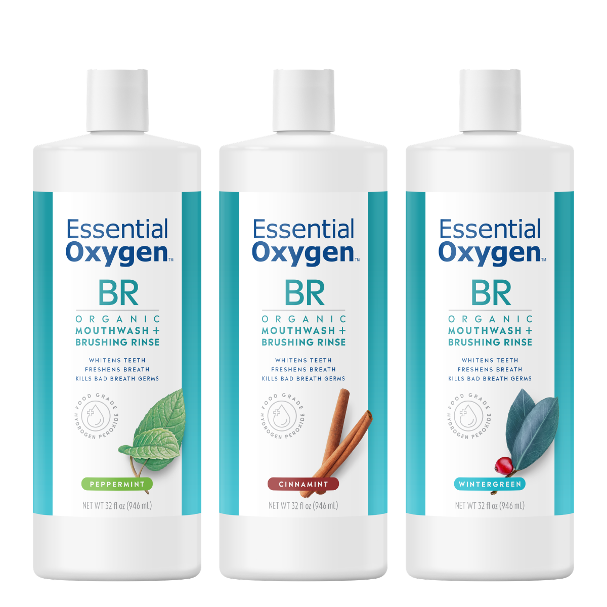 BR | Organic Mouthwash + Brushing Rinse | Rainbow Pack