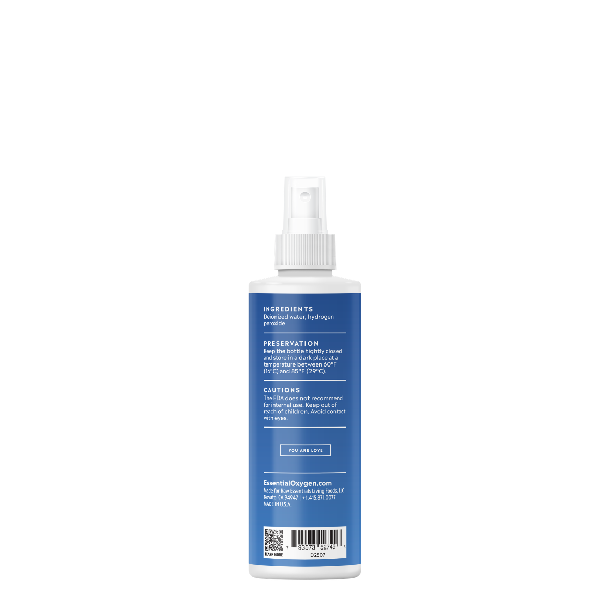 Food Grade Hydrogen Peroxide | 8 oz Spray
