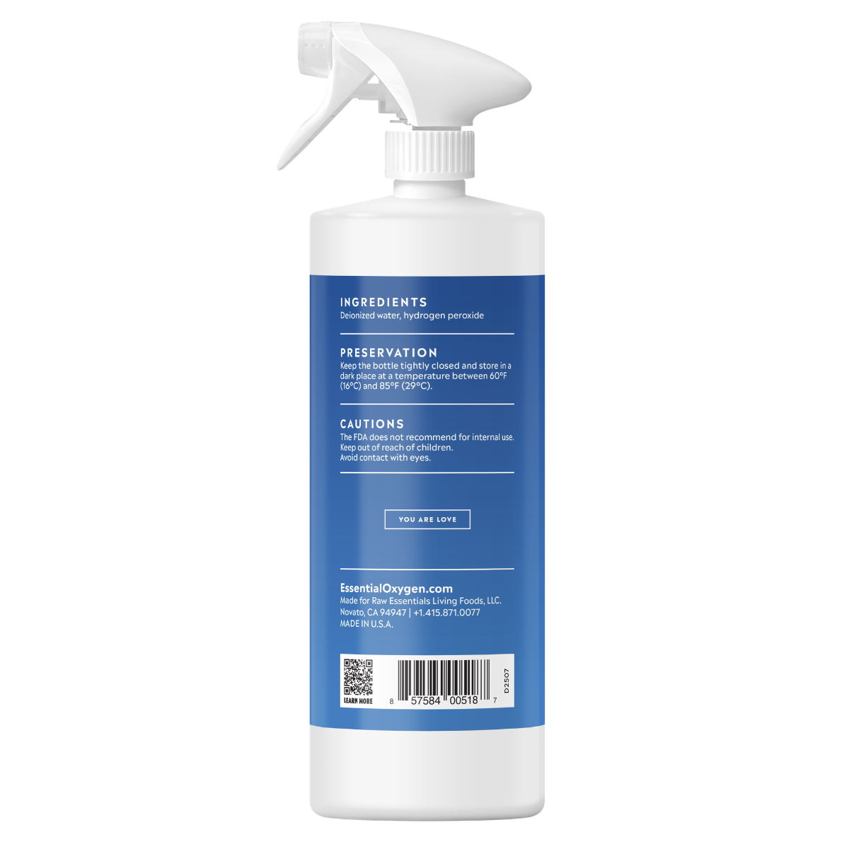 Food Grade Hydrogen Peroxide | 32 oz Spray