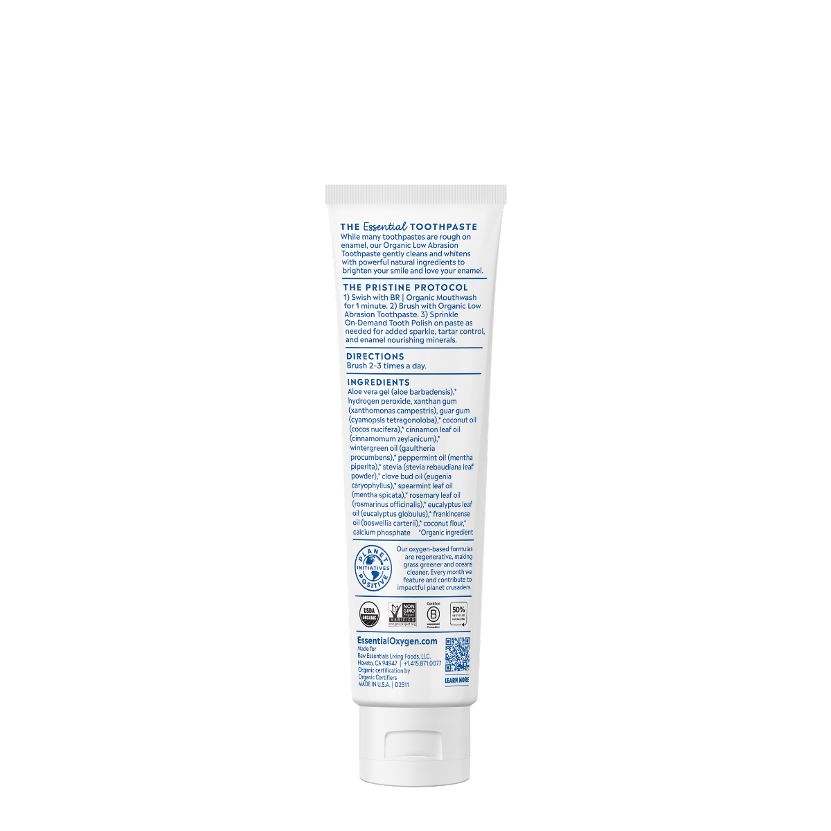 Organic Low Abrasion Toothpaste | Cinnamint