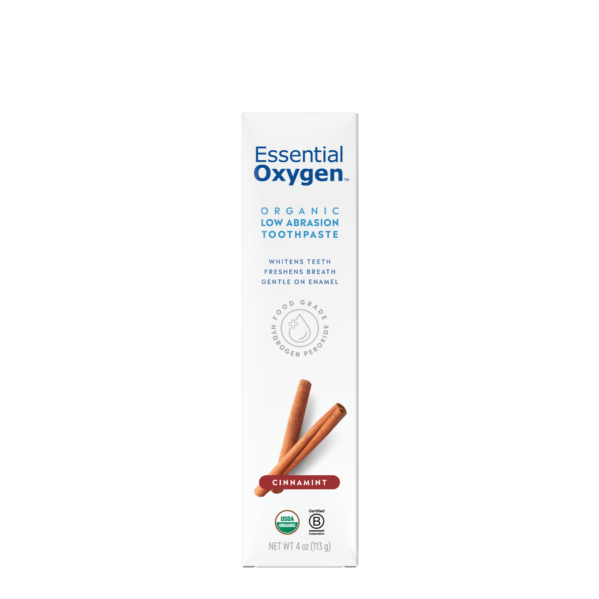 Organic Low Abrasion Toothpaste | Cinnamint