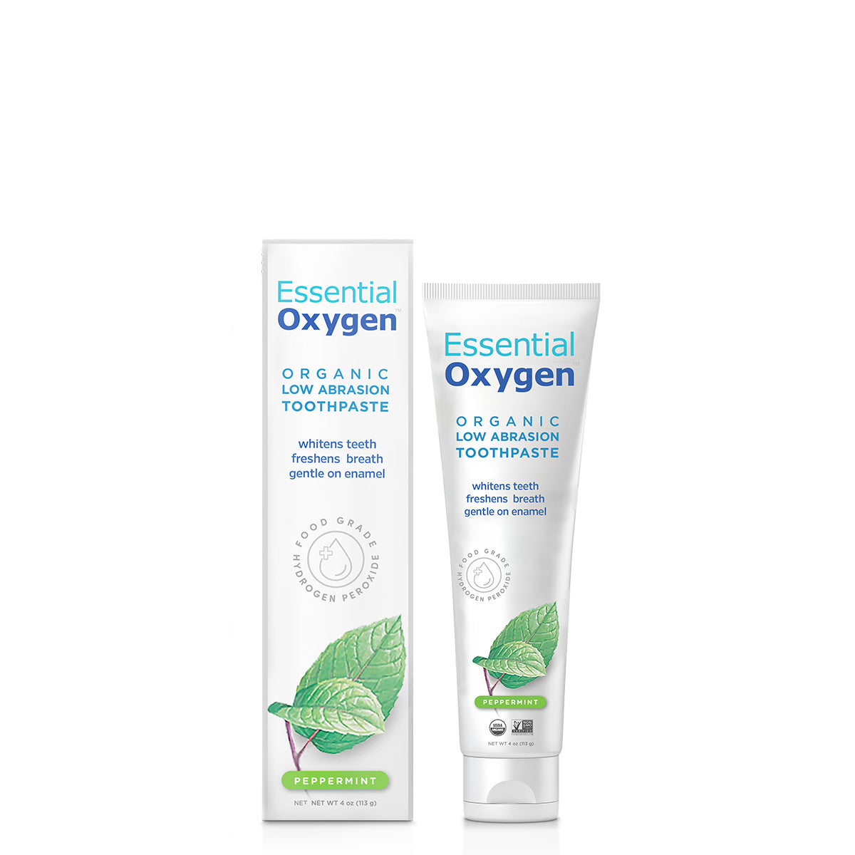 Organic Low Abrasion Toothpaste | Peppermint