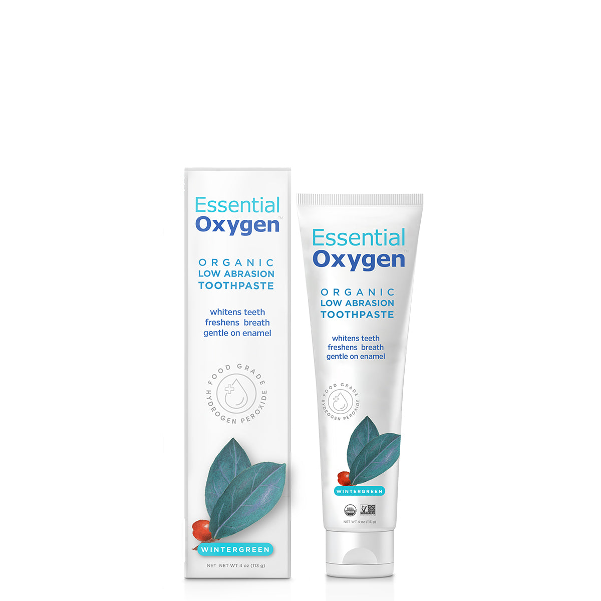 Organic Low Abrasion Toothpaste | Wintergreen