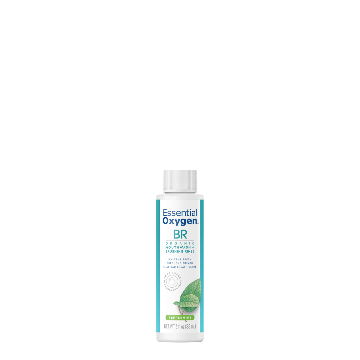 BR | Organic Mouthwash + Brushing Rinse | Peppermint