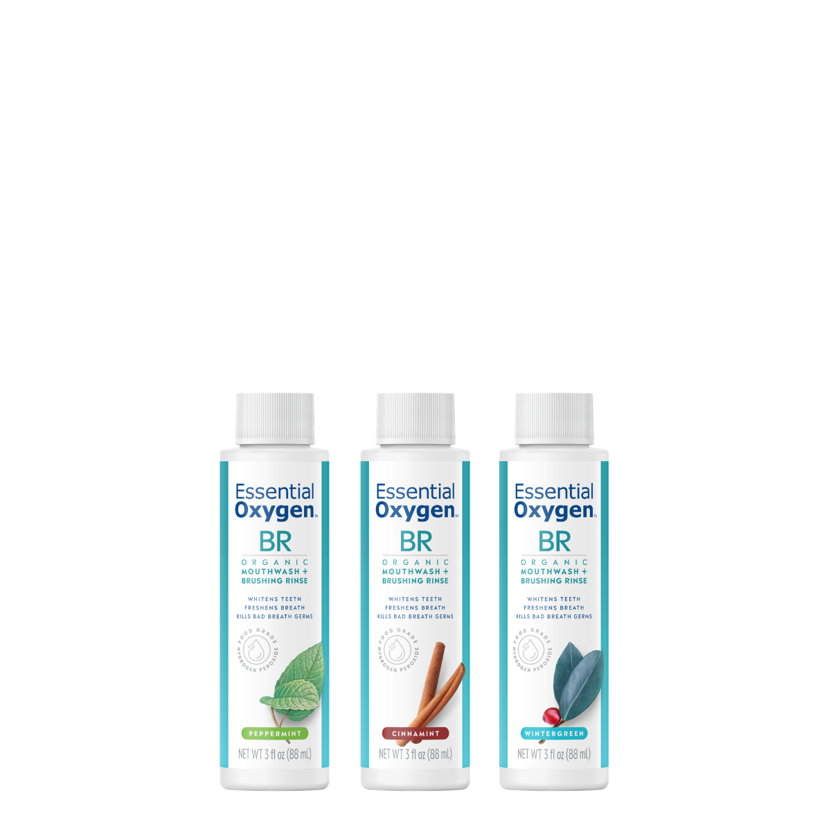 BR | Organic Mouthwash + Brushing Rinse | Rainbow Pack