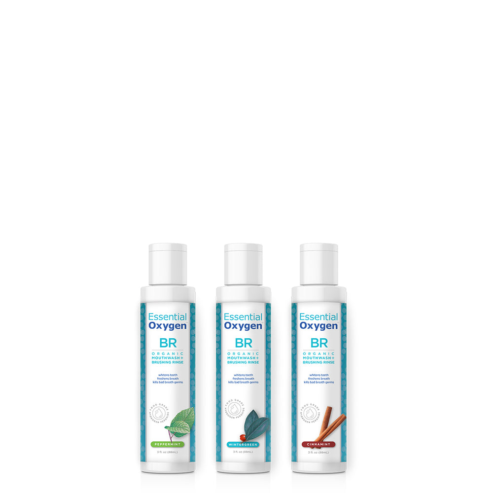 BR | Organic Mouthwash + Brushing Rinse | Rainbow Pack | ESSENTIAL OXYGEN