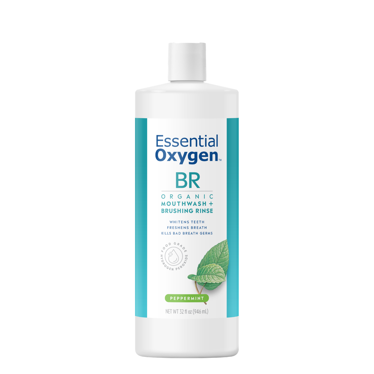 BR | Organic Mouthwash + Brushing Rinse | Peppermint