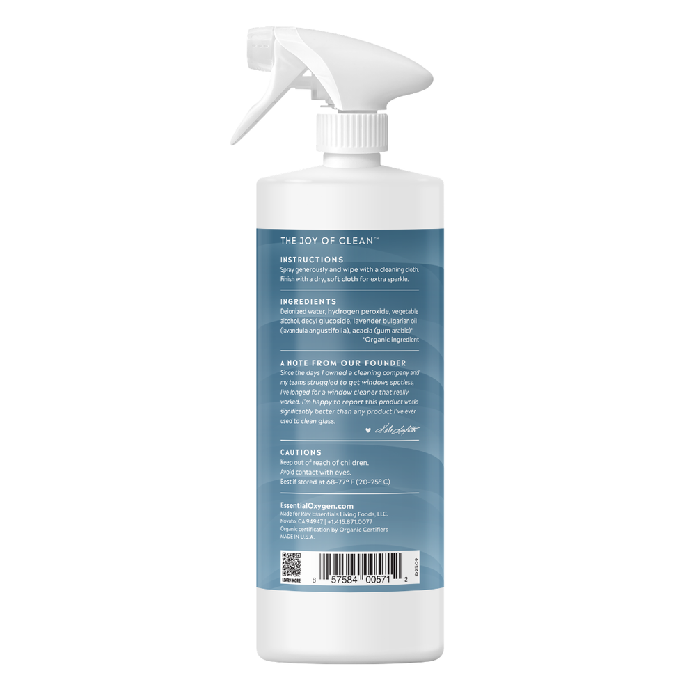 Streakless Glass Cleaner | Lavender | ESSENTIAL OXYGEN