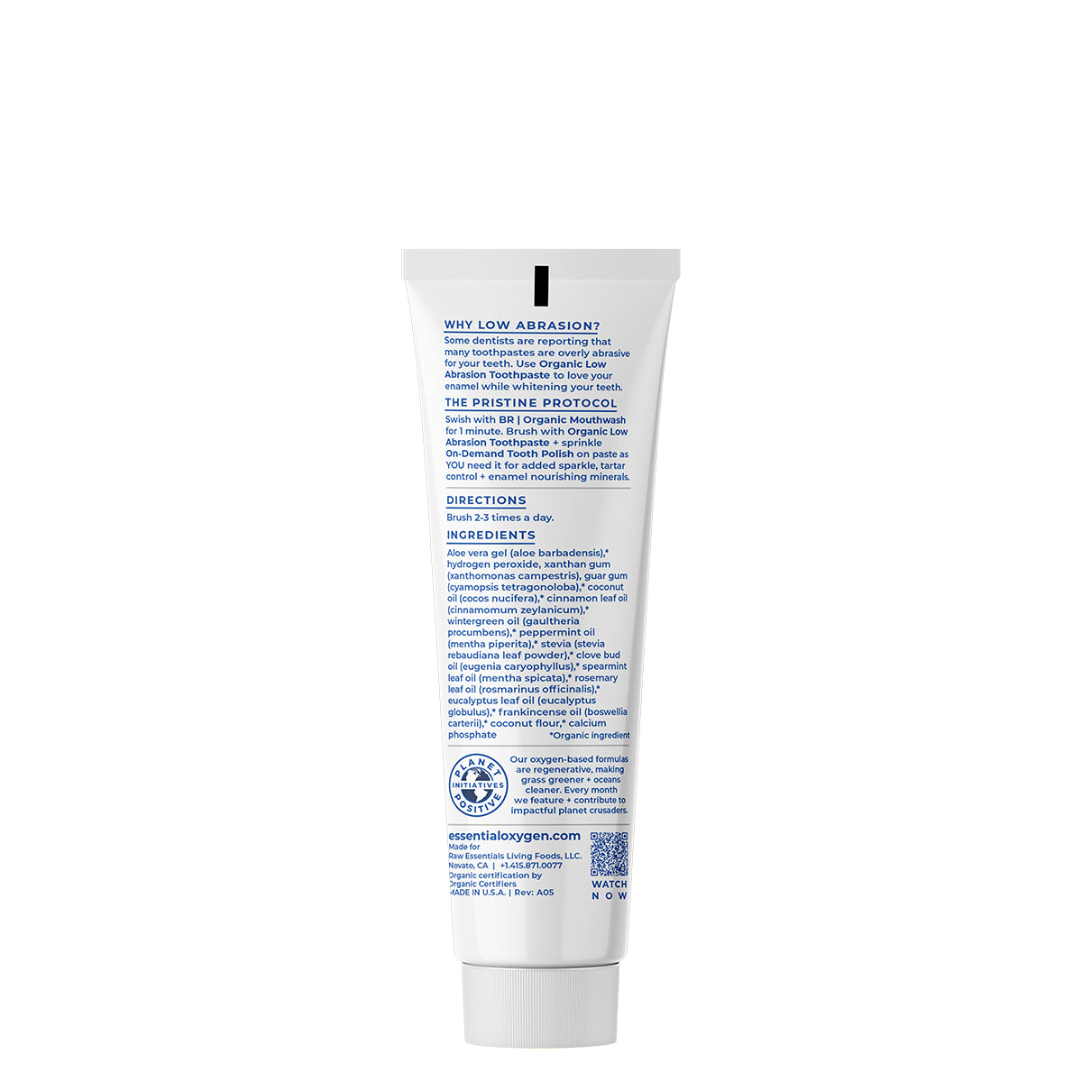 Organic Low Abrasion Toothpaste | Cinnamint