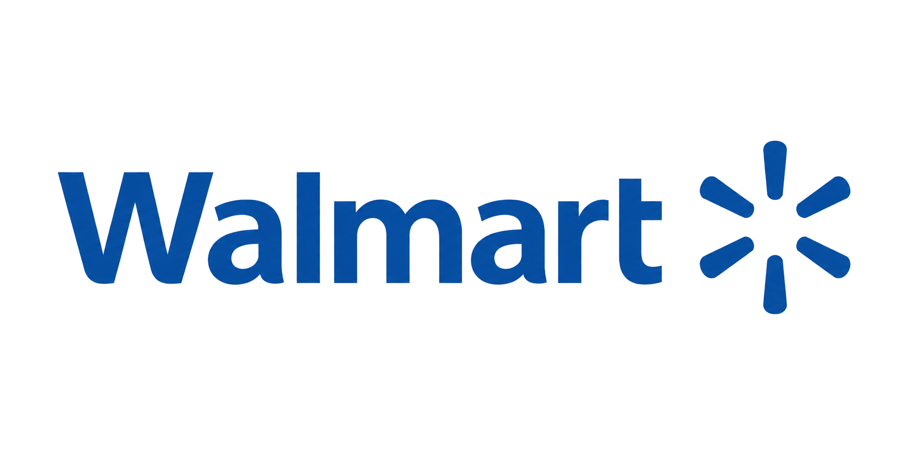 Walmart logo in gray on a white background